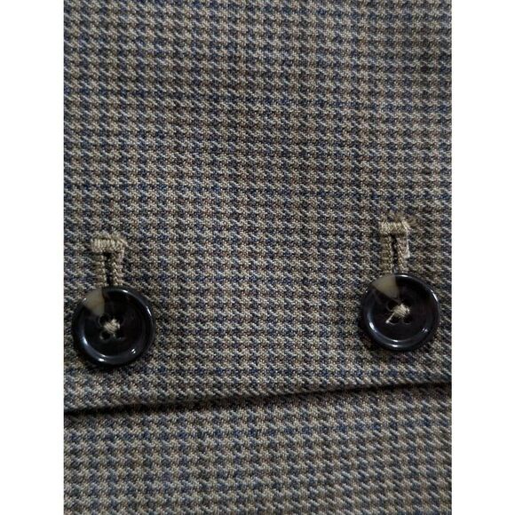 MNG houndstooth brown A-line mini skirt Medium - Picture 7 of 7